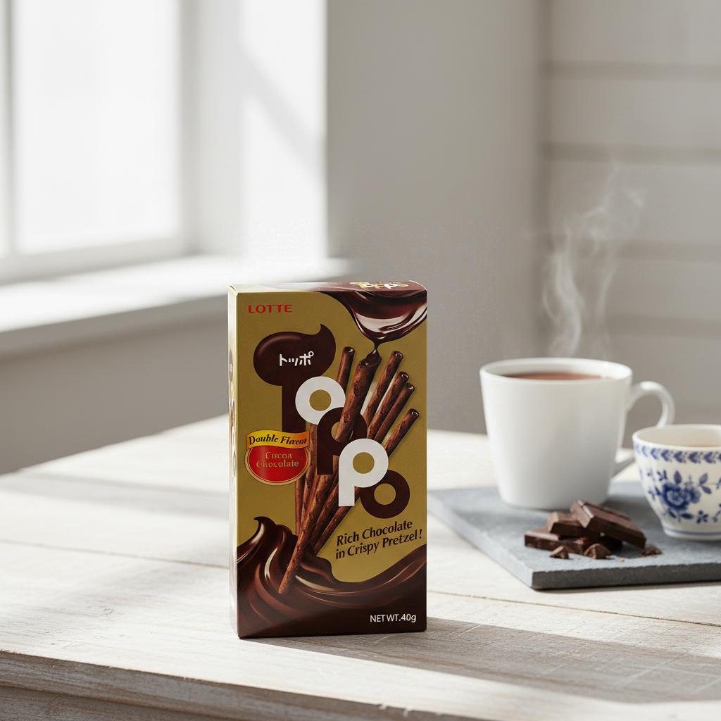 LOTTE Toppo Bâtonnets de biscuit fourrés à la noix de coco - 40 g