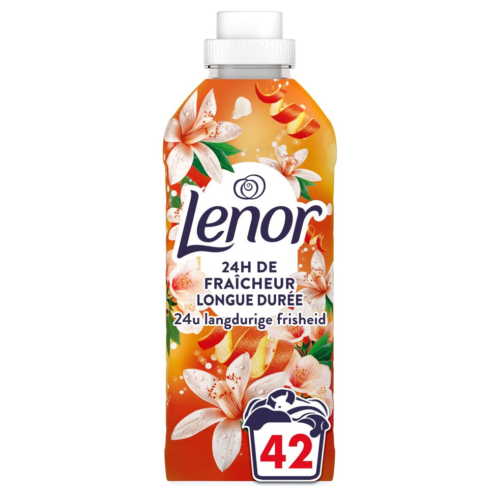 Lenor Adoucissant Liquide Collection Orange & verveine 42 Lavages - 882 ml