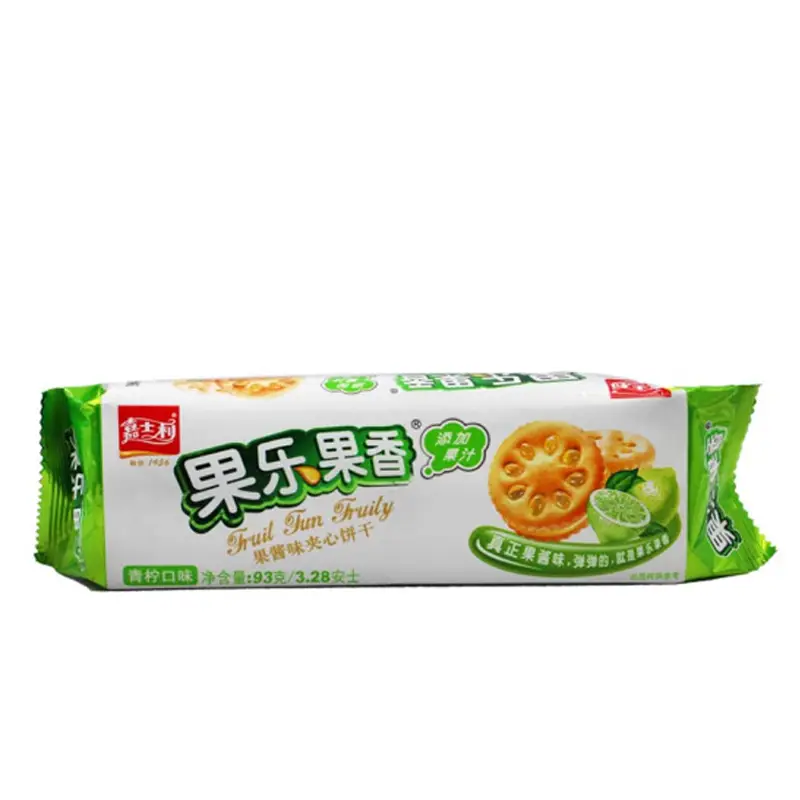 Biscuits Arôme Fruit Jia Shi Li (Saveur Citron Vert) 93g