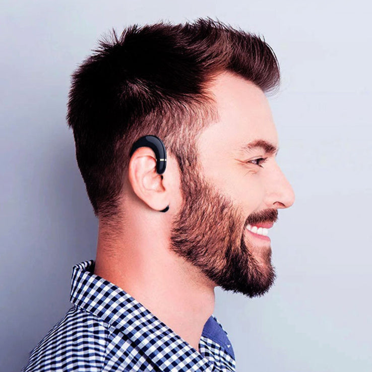 VoxorAI C6 Noir Écouteurs à crochets auriculaires doubles Bluetooth à conduction osseuse Écouteurs de sport Meilleures ventes
