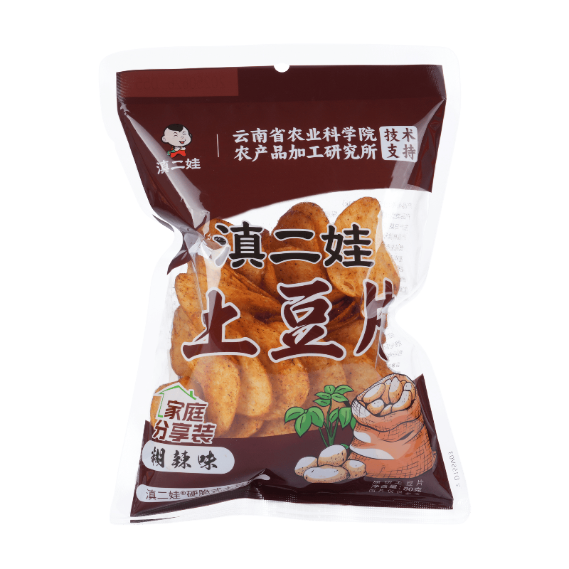 Dianerwa Chips plates de pomme de terre saveur épicée et picotante 80 g