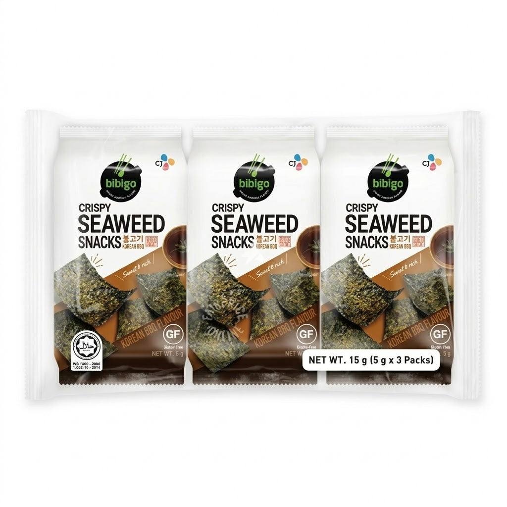 bibigo Algues croustillantes saveur bulgogi - 3 x 5 g