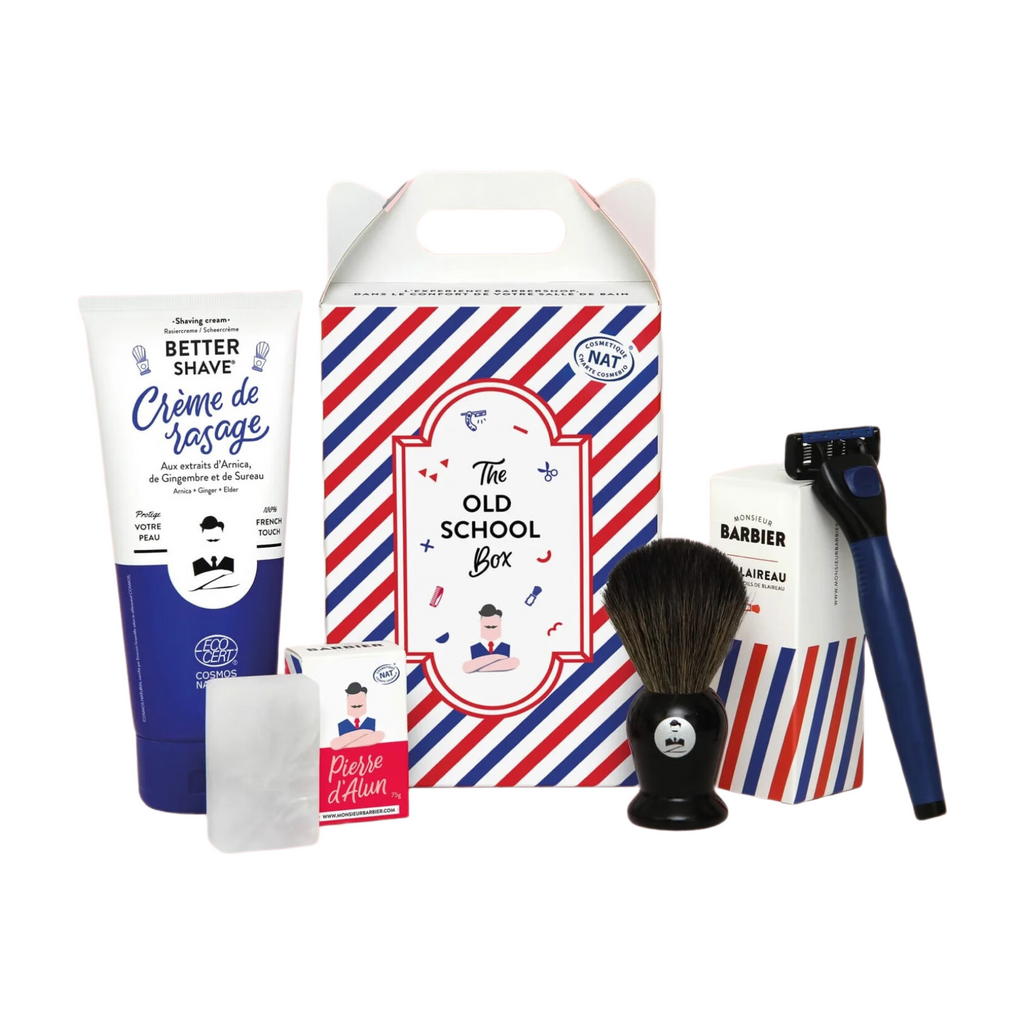 Monsieur Barbier OLD SCHOOL Coffret cadeau de rasage pour homme