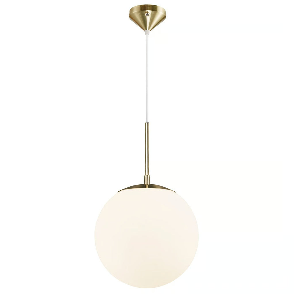 Suspension GRANT 25 verre et métal laiton IP20 E27 - Nordlux, Intérieur