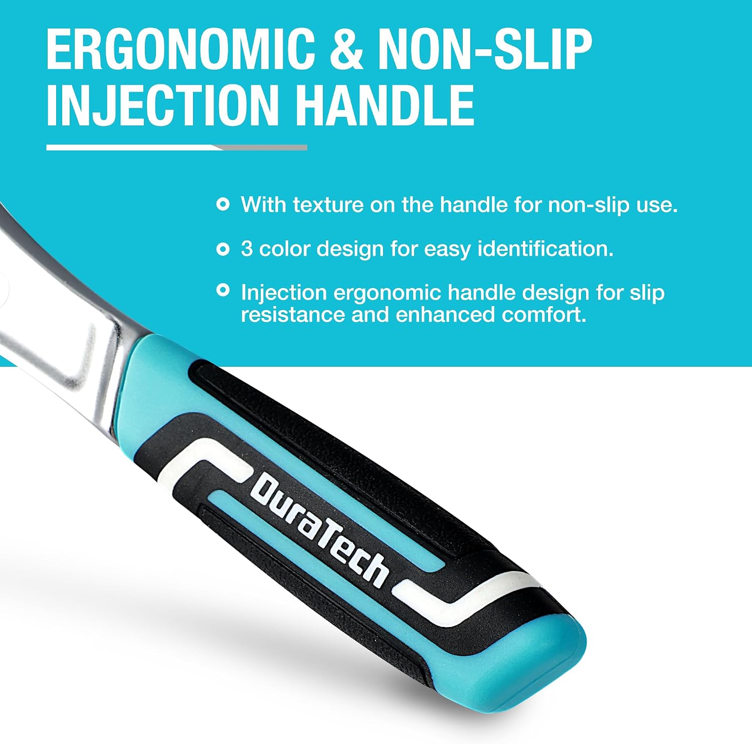 DURATECH Clé à Cliquet 1/4" avec 90 Dents, Cliquet à Libération Rapide