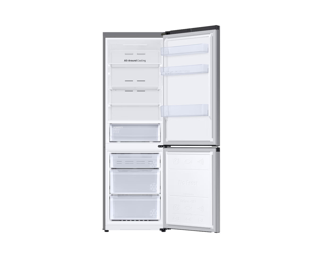 Samsung RB38C604DSA Réfrigérateur pose libre avec congélateur - 390 L - Classe D