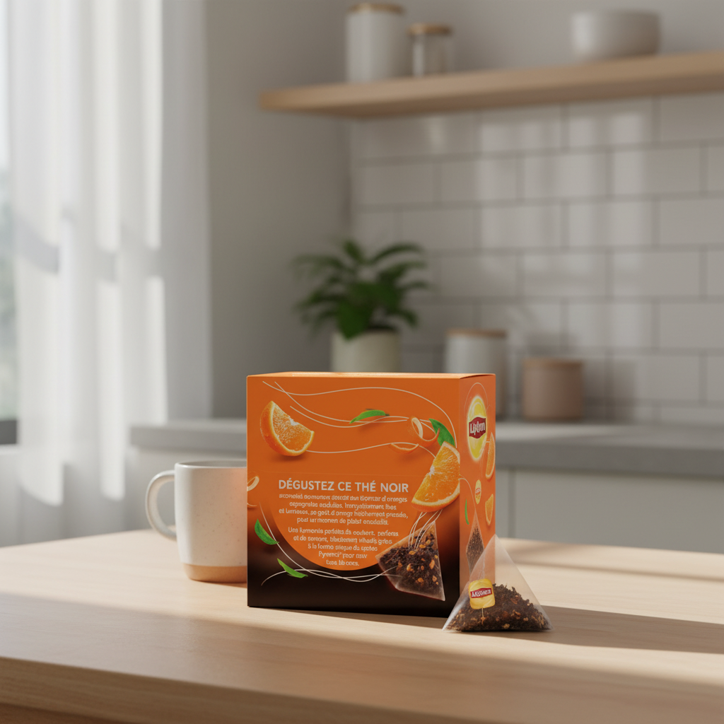 Lipton Thé Noir Orange - 20 sachets - 34 g