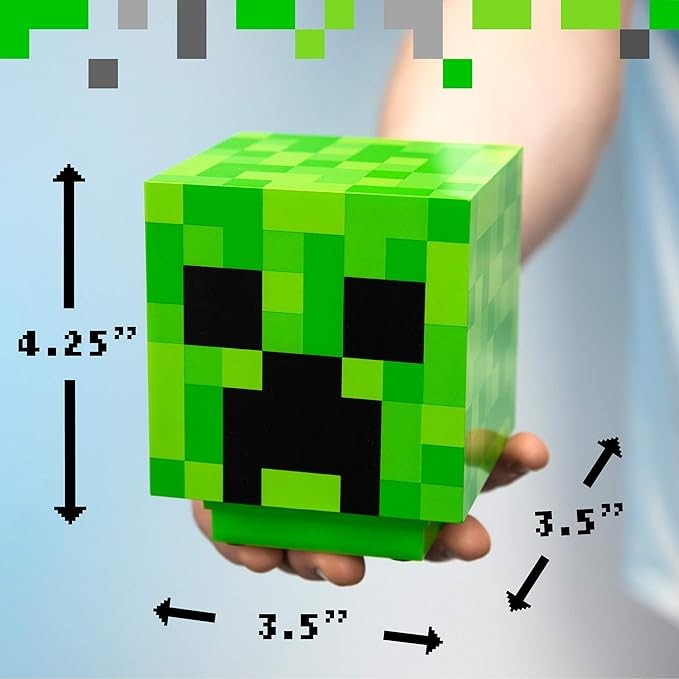 MINECRAFT Lampe Creeper avec Son Officiel - sous Licence Officielle - 11 cm - à Piles