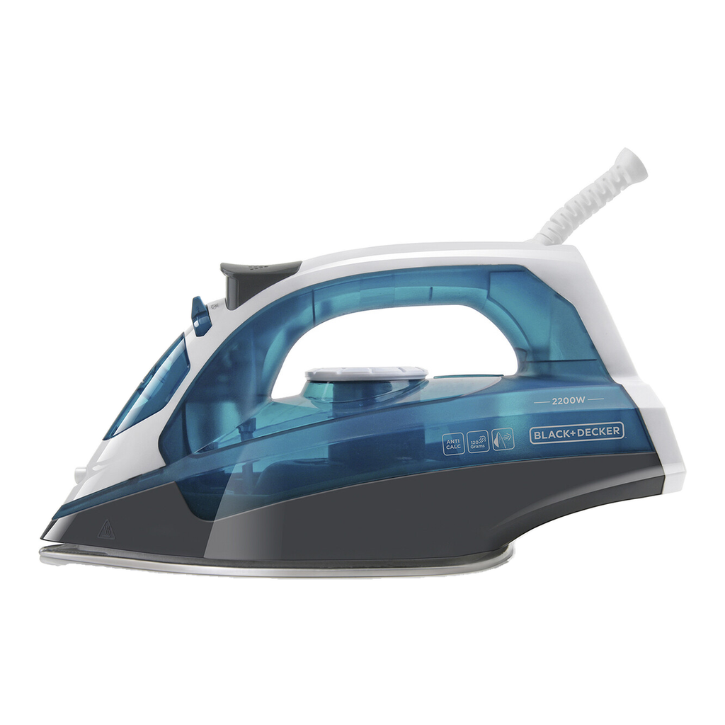 BLACK+DECKER BXIR2200E Fer à vapeur avec semelle en acier inoxydable 2200 W