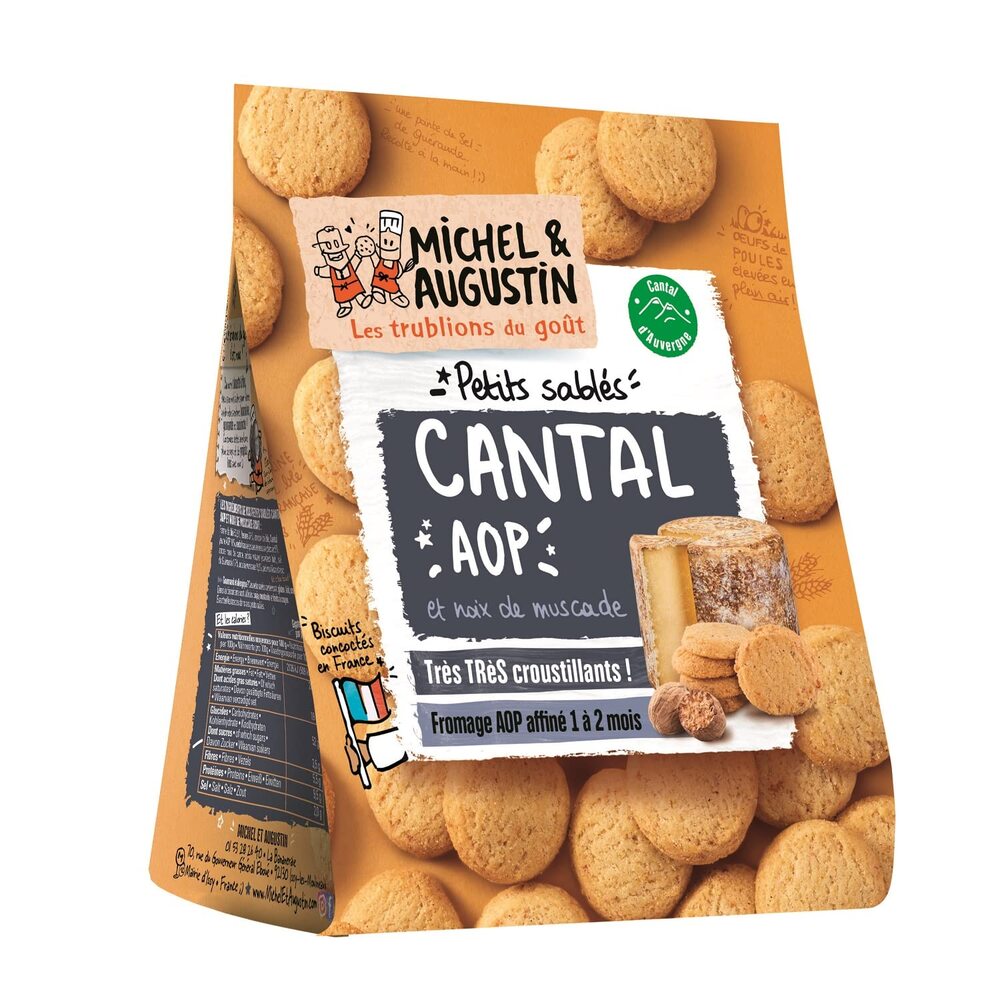 MICHEL ET AUGUSTIN sablé cantal muscade 100g