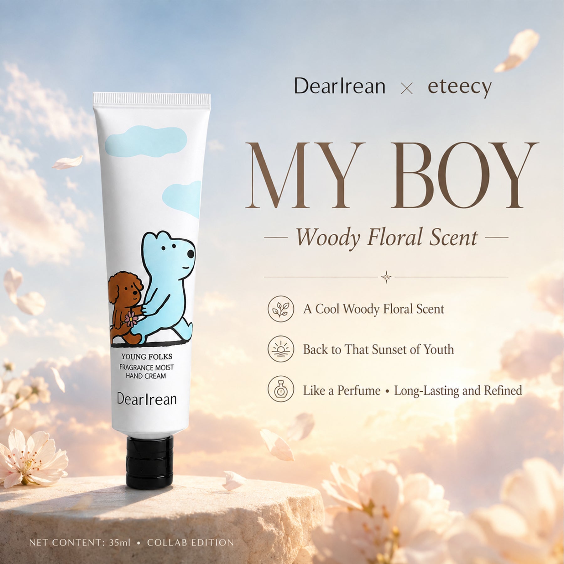 Dear Irean My Boy Crème Mains Nourrissante Parfumée Édition Eteecy 35 ml
