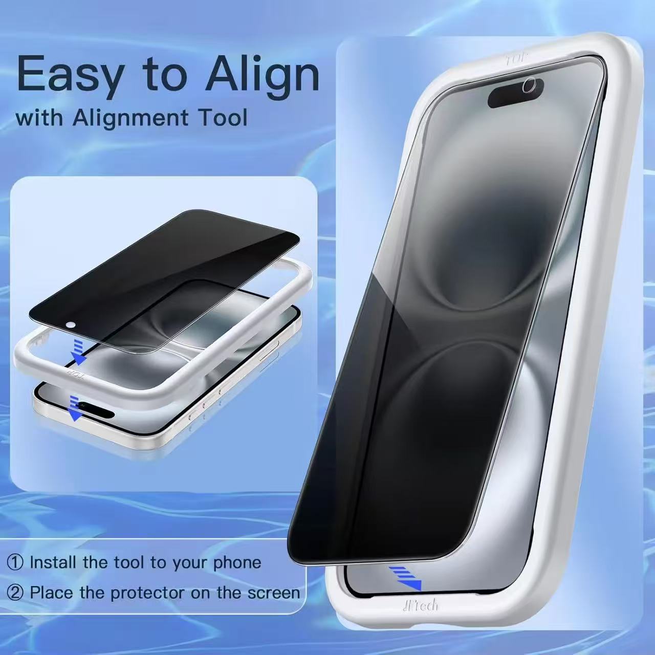 VoxorAI Protection d'écran pour iPhone 17Air , protection intégrale de la confidentialité à 360°, indispensable pour les déplacements, adsorption automatique et application instantanée