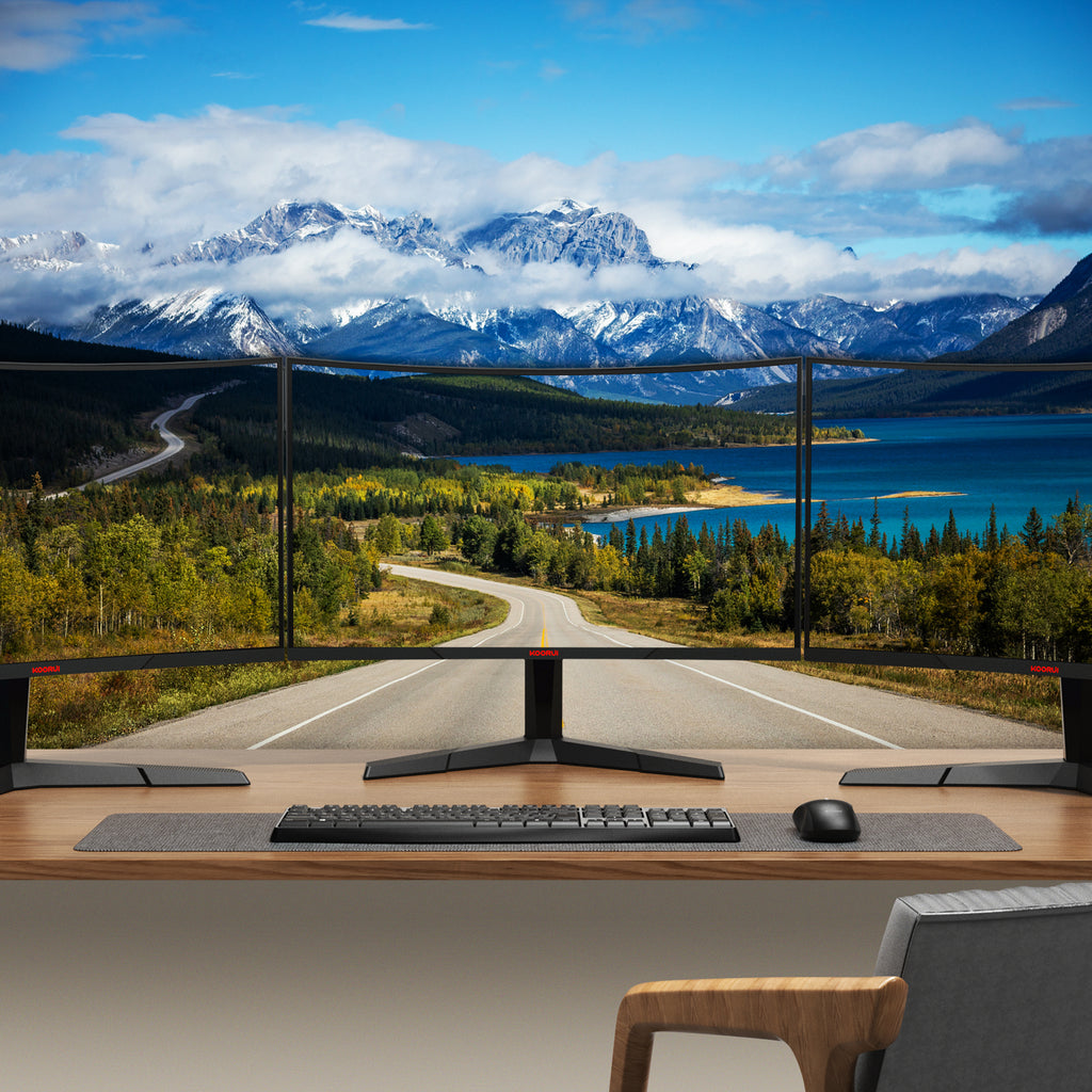 KOORUI 24E6CA – Moniteur de jeu incurvé VA FHD 180 Hz 23,6", Moniteur de jeu incurvé KTC 24E6CA 23,6 pouces rouge-noir, Moniteur d'ordinateur incurvé VA FHD 1920×1080 1500R