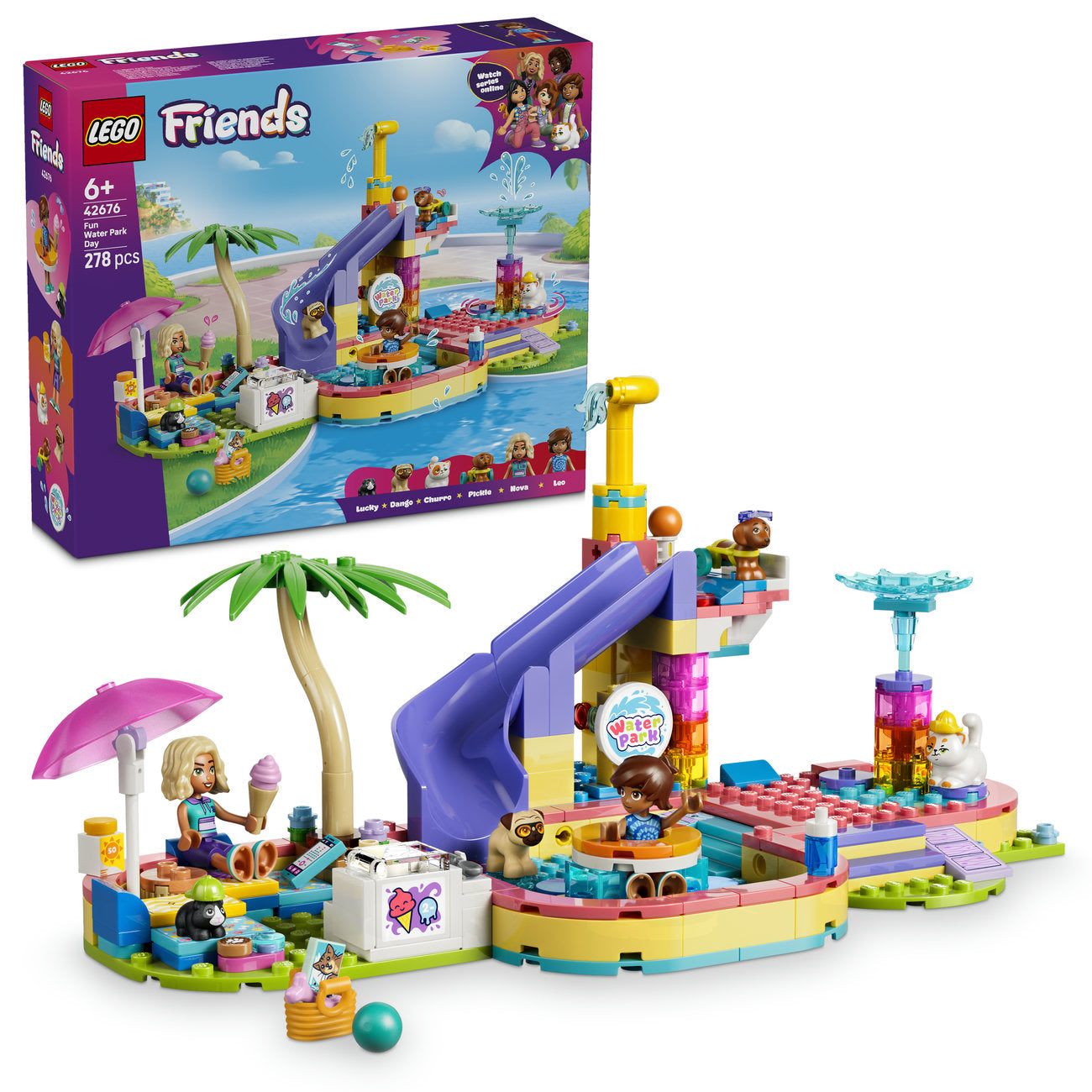 LEGO Friends Ensemble de Construction Une Journée Fabuleuse au Parc Aquatique 42676