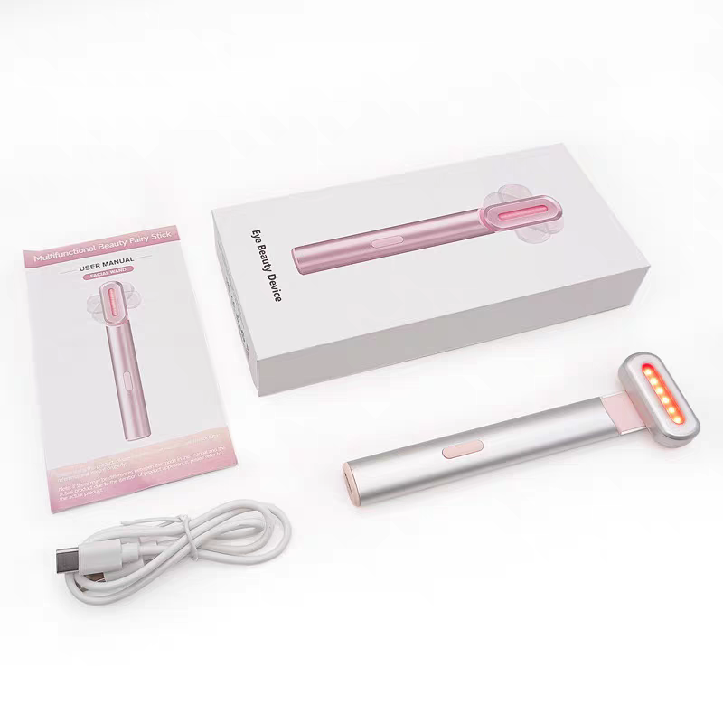 Qiweiny Appareil de soin oculaire anti-âge à baguette de massage rotative