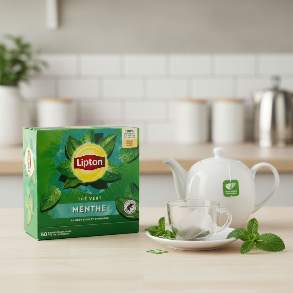 Lipton Thé Vert Menthe - x50 80 g
