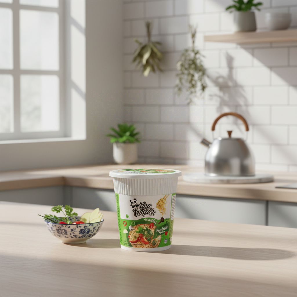 Thai Temple Panda Nouilles Instantanées Saveur Légumes - Cup 60 g