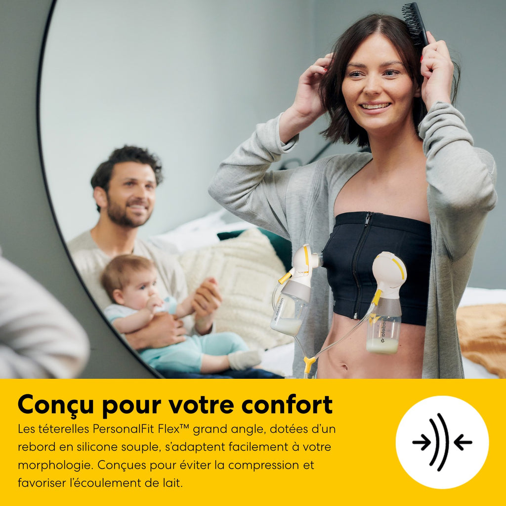 MEDELA Freestyle Mini Hands-Free Classic - Tire-lait électrique double, coquille 24 mm
