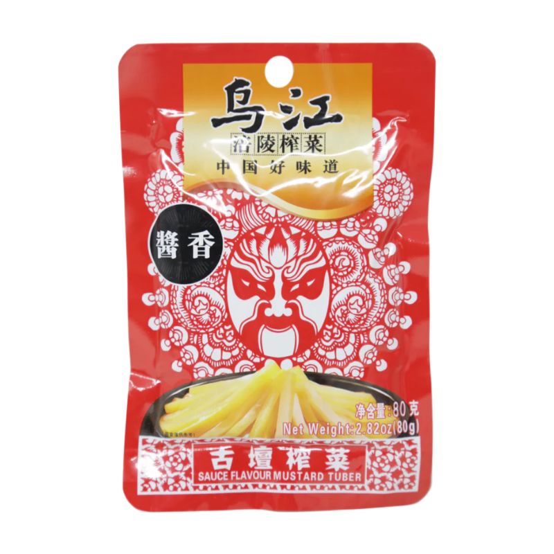 Wu Jiang chou moutarde mariné saveur sauce soja 80 g
