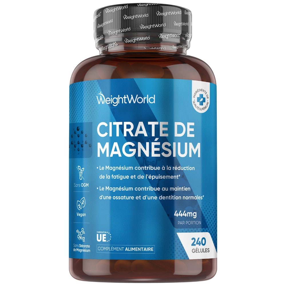 WeightWorld Citrate de magnésium 240 gélules