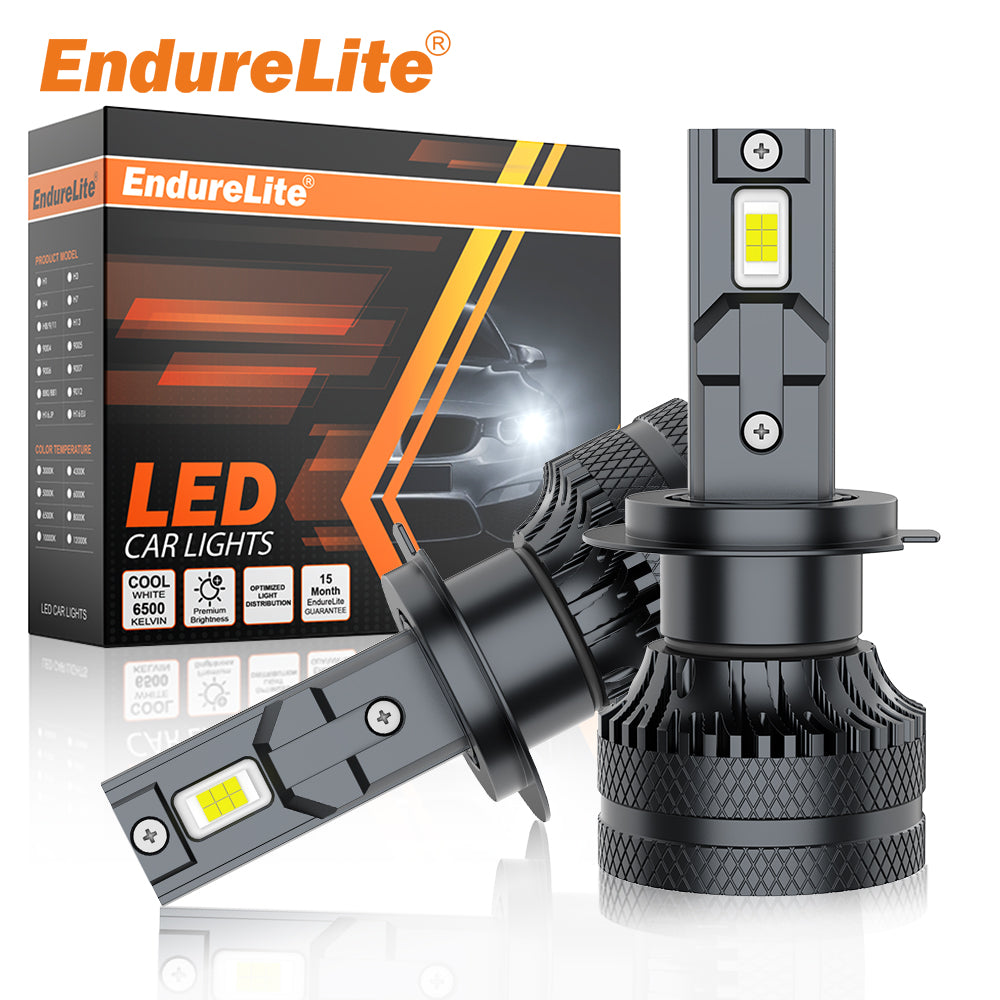 ENdureLite Ampoules 9005/HB3 20 000 lm ultra-lumineuses, blanc froid 6 000 K, ampoules 9005, 50 000+ heures, feux de conduite antibrouillard et longue portée, lot de 2