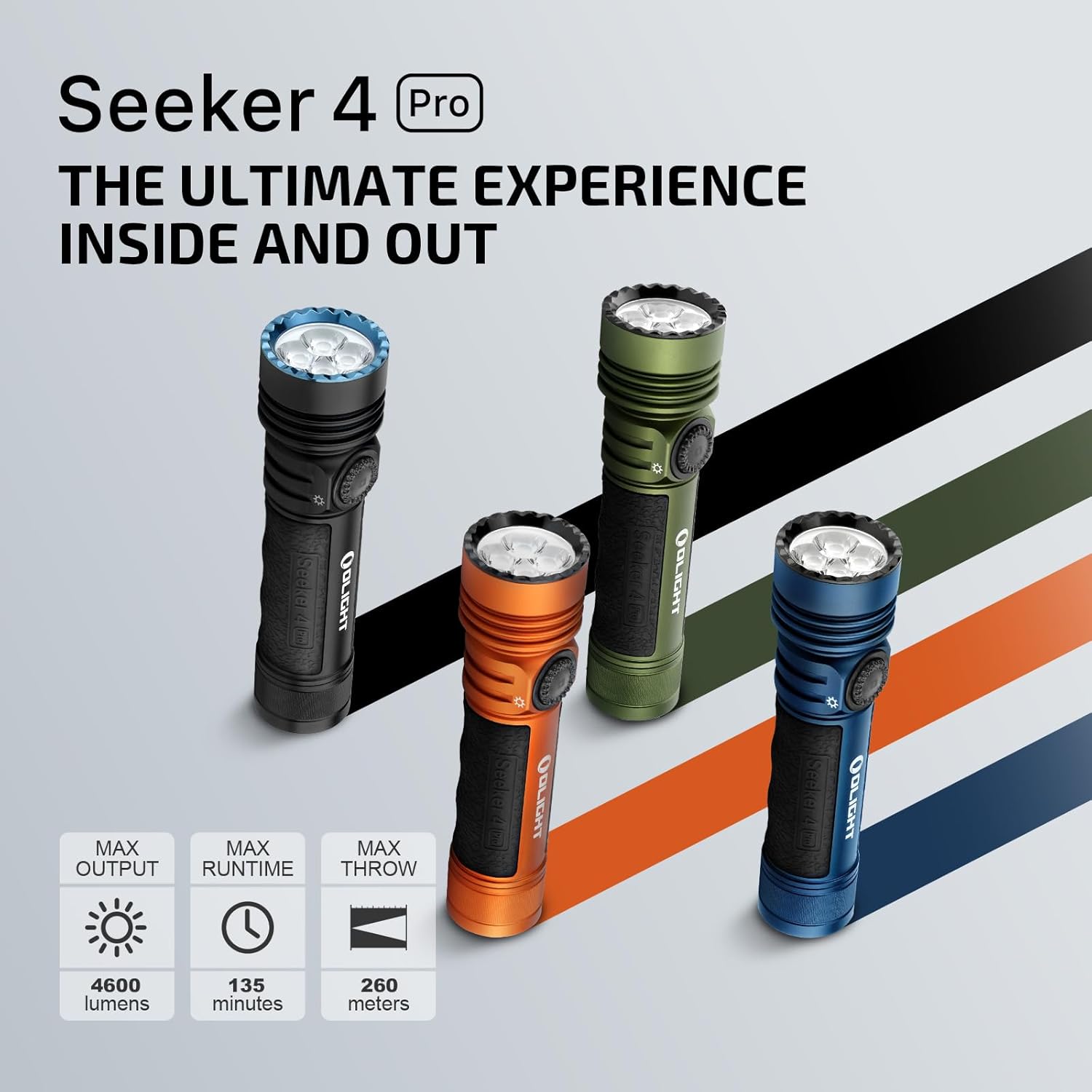 Olight Seeker 4 Pro Lampe de poche haute puissance