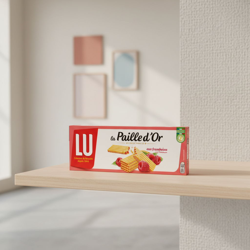 LU La Paille d'Or Gaufrettes fourrées aux framboises - 170 g