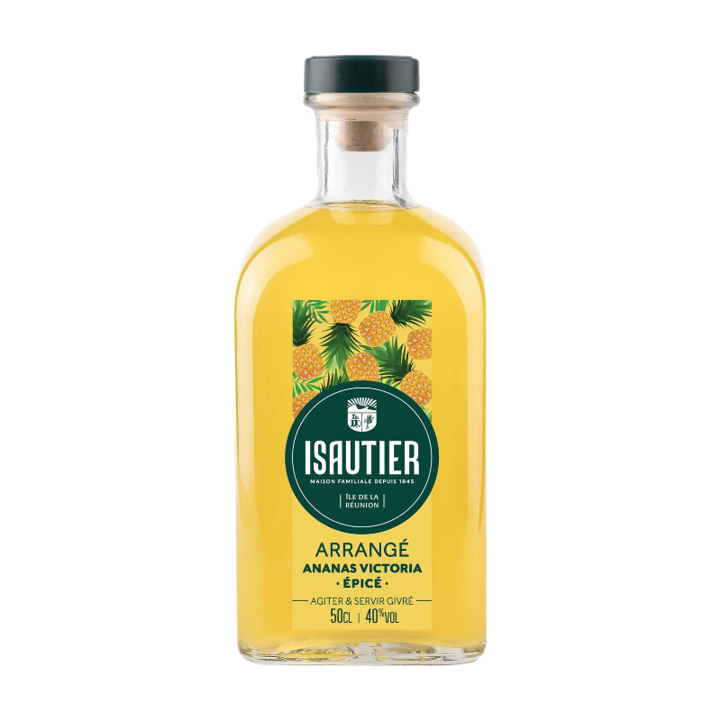 ISAUTIER Rhum arrangé à l'ananas Victoria épicé 40 % - 50 cl