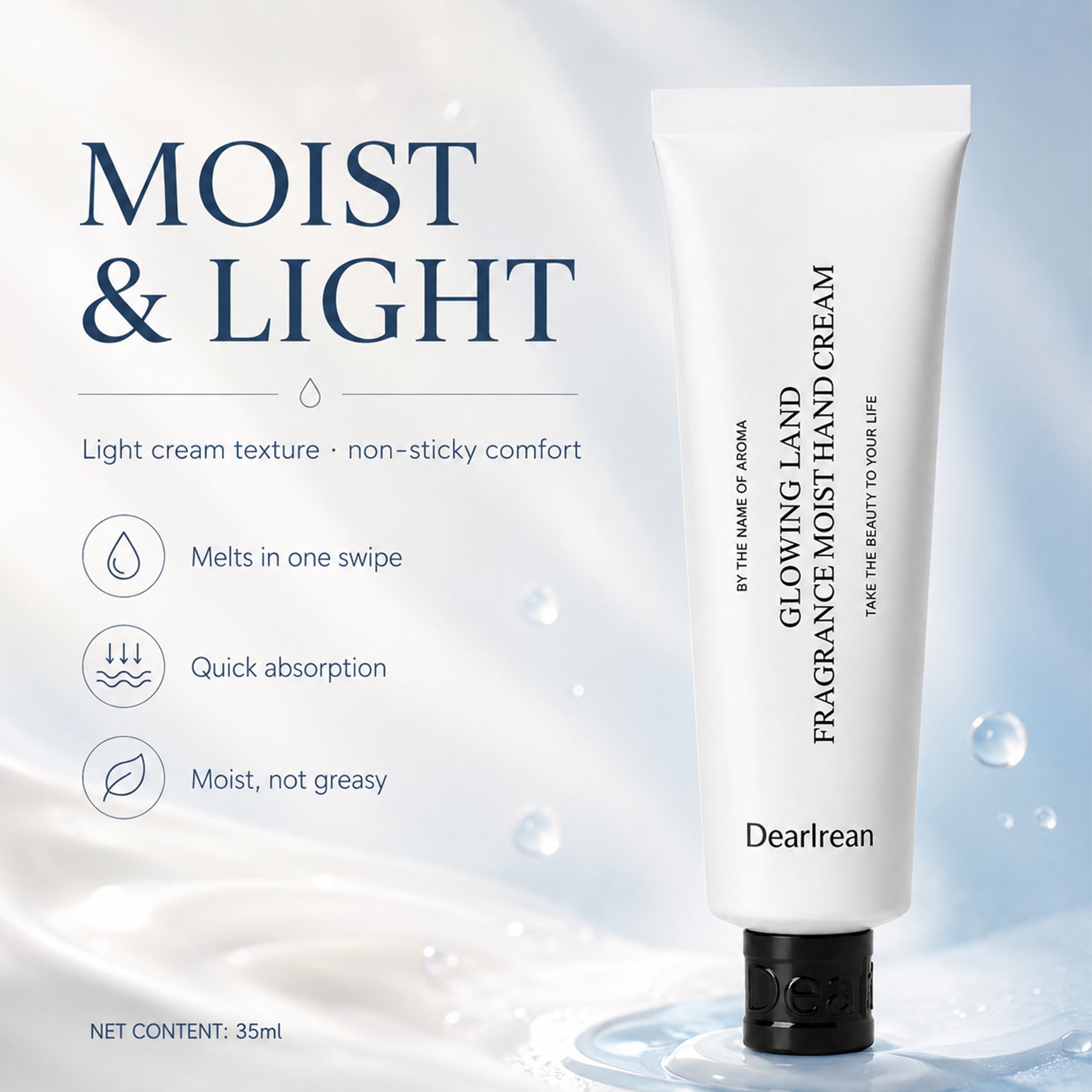 Dear Irean Crème Mains Nourrissante Éclat Île du Nord 35 ml