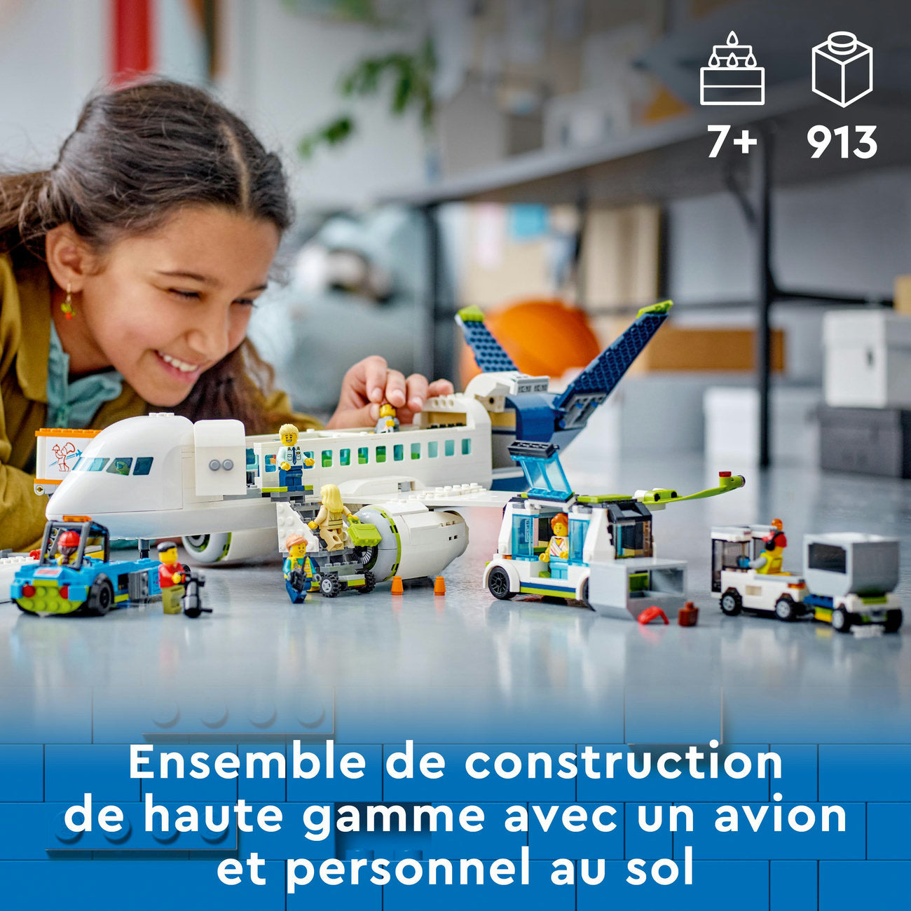 LEGO City 60367 Set de Construction Avion de Passagers
