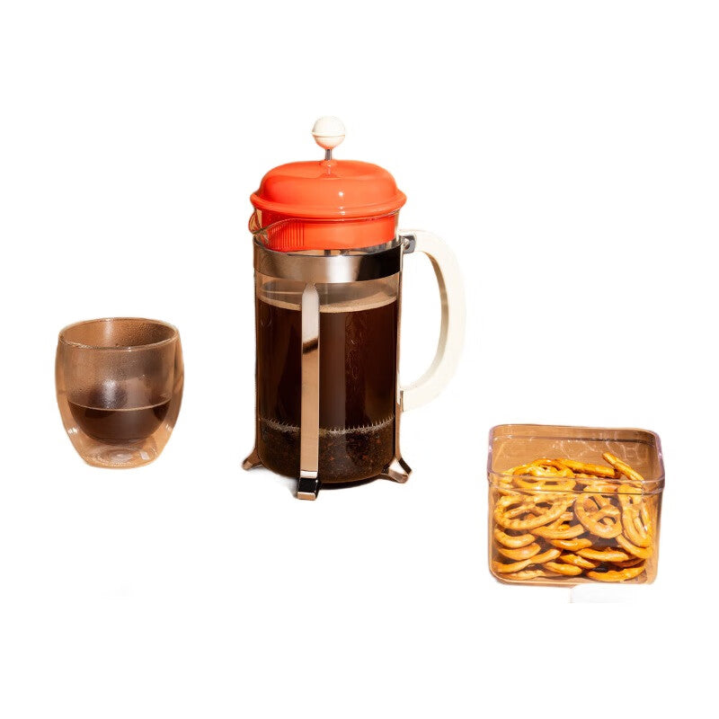 Bodum Caffettiera Cafetière à piston 1 L - 8 tasses - Corail vif