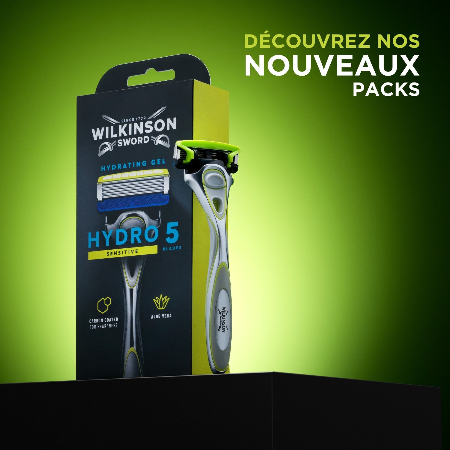 WILKINSON SWORD Hydro 5 Sensitive - Rasoir Pour Homme - Manche + 3 Lames