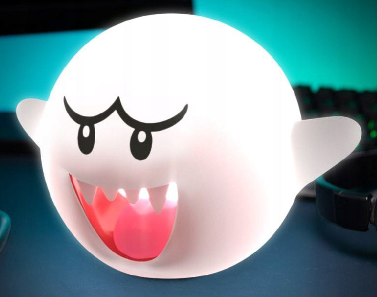Super Mario Boo Lumière avec Son Officiel - sous Licence Officielle - 12 cm - à Piles
