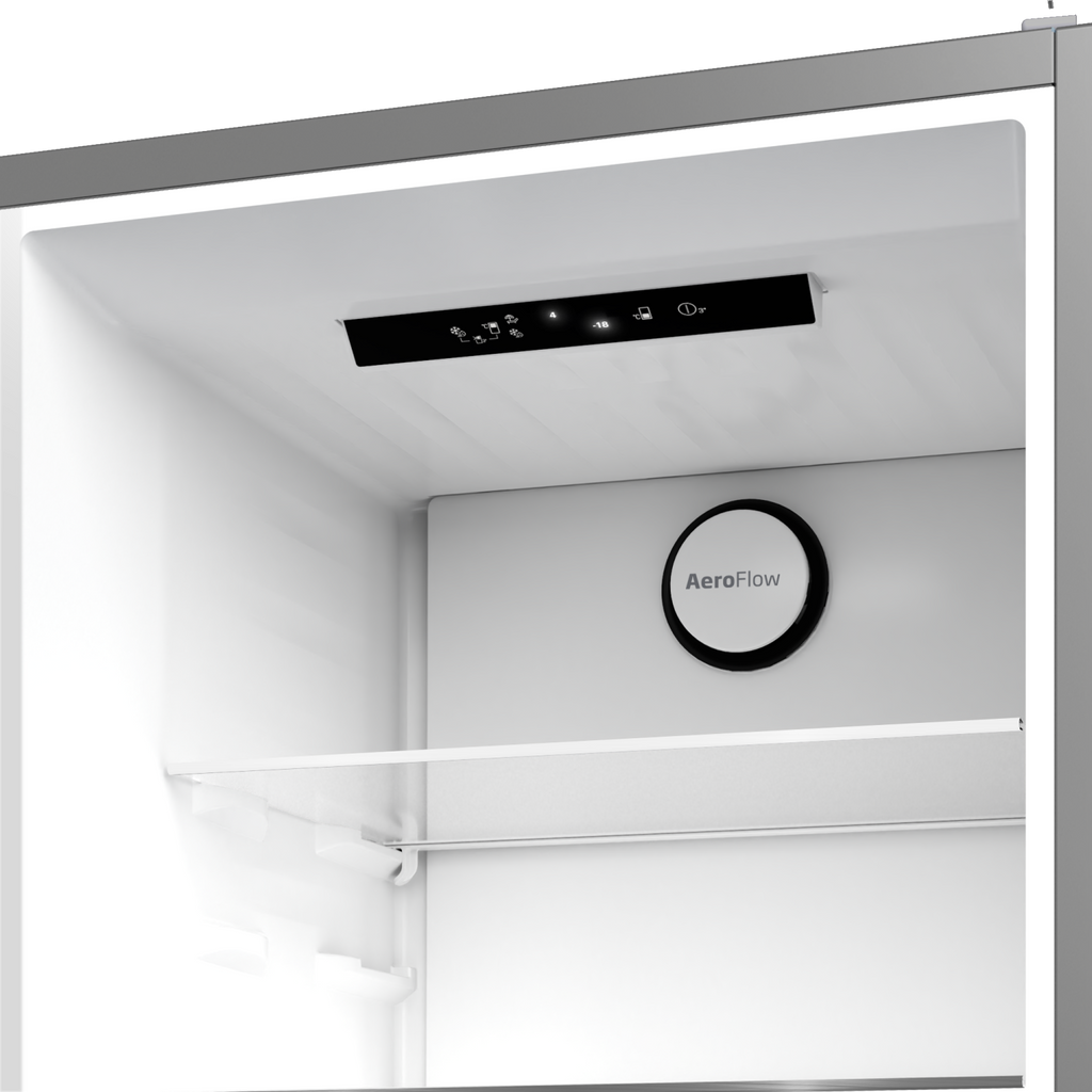 BEKO B5RCNE406HG Réfrigérateur-congélateur combiné pose libre - 355 L - Total No Frost - Gris - Classe C