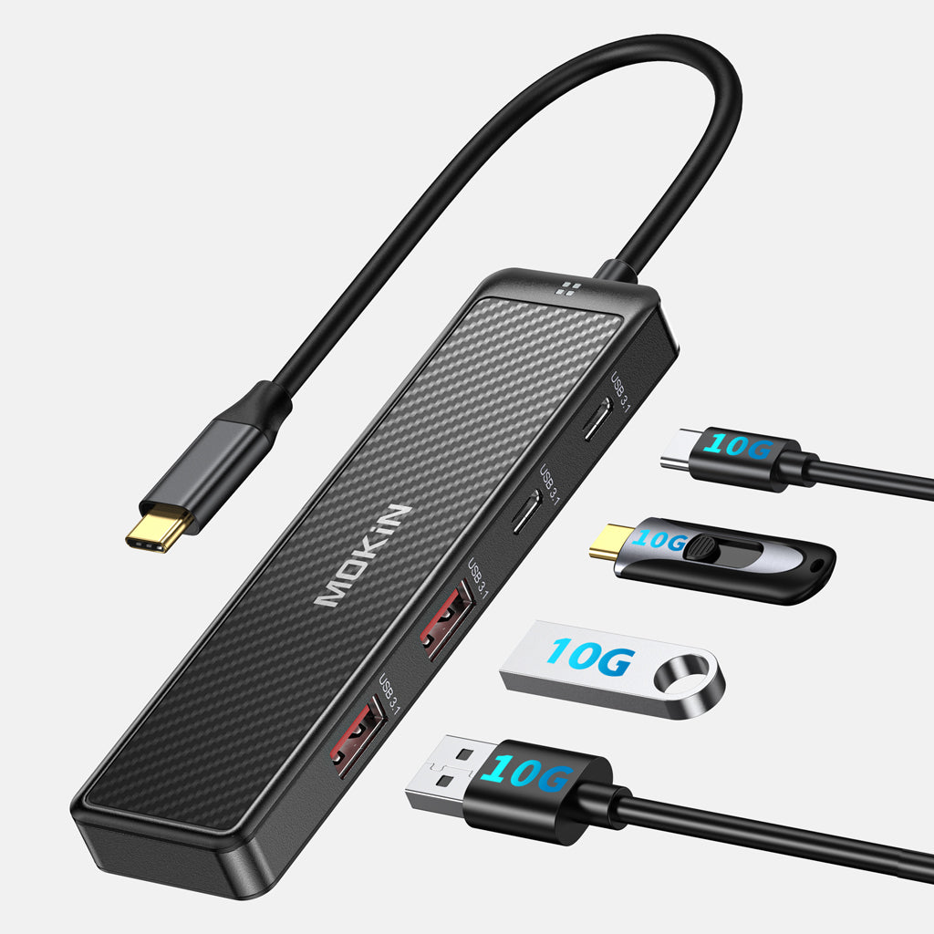MOKiN USB-C vers 2 x USB-A 3.1+ 2 x USB-C 3.1