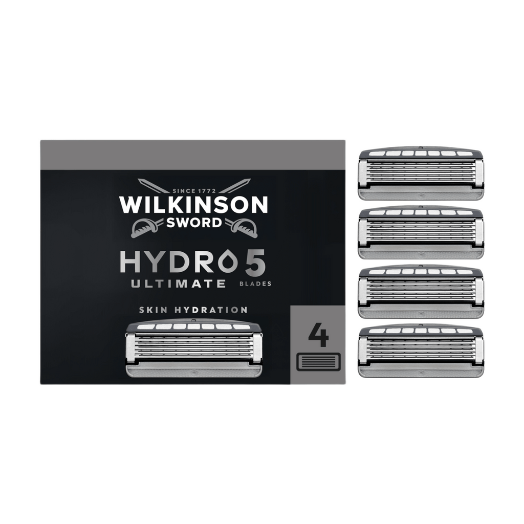 WILKINSON SWORD Hydro 5 Ultimate - Lames de Rasoir Pour Homme - 4 Recharges