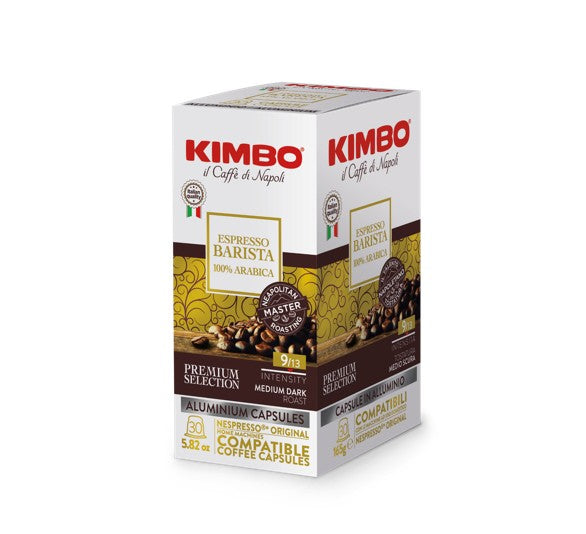 KIMBO ESPRESSO BARISTA 100 % Arabica Café capsules Nespresso - 30 capsules/165 g