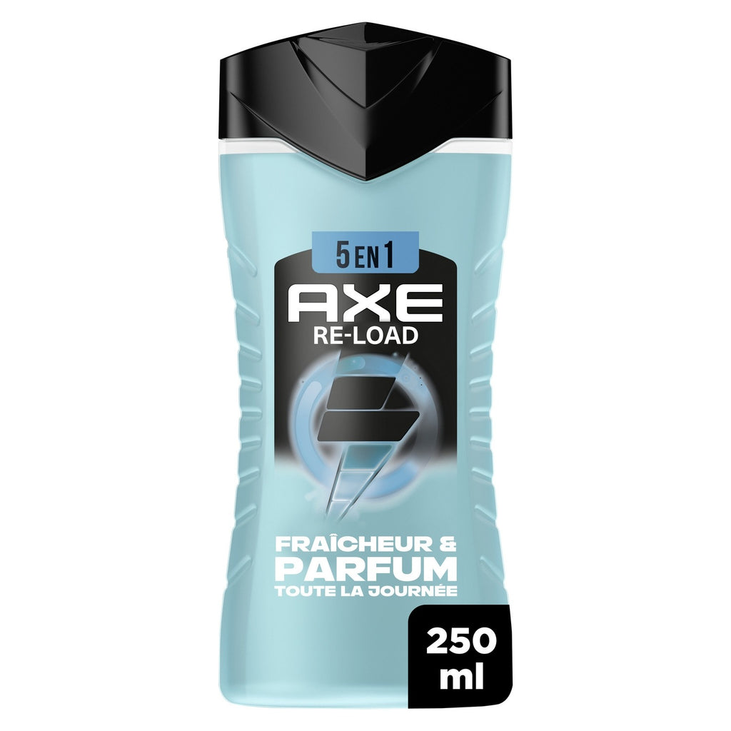 AXE Re-Load Gel Douche 5-en-1 Pour Homme Corps Poils Visage - 250 ml