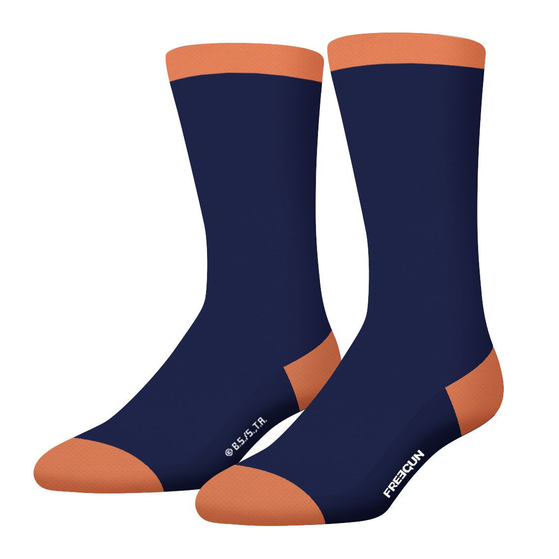 Freegun Chaussettes Homme Lot de 4 FG/DBZ/1/CHFX4 Jaune/Noir/Rose/Orange/Bleu marine 39/42