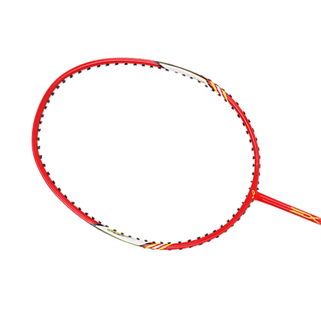 DOUBLE FISH JinQue Lot de 2 raquettes de badminton 1503 en carbone et aluminium - Rouge