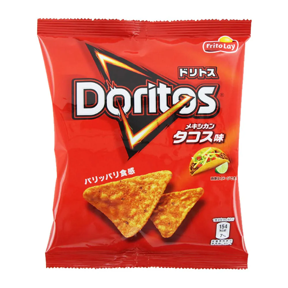 Frito Lay Doritos Chips Saveur Taco Mexicain 60 g