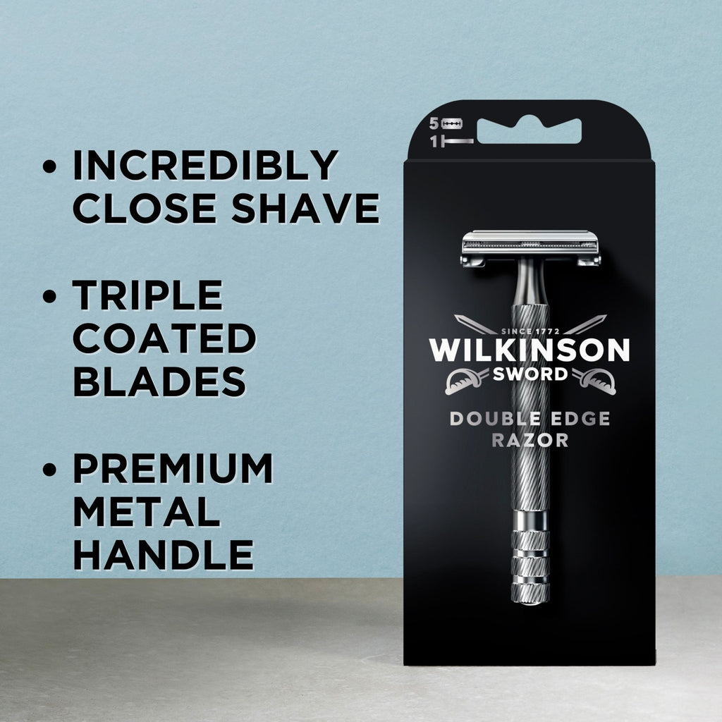 WILKINSON SWORD Double Edge - Lames de Rasoir de Sureté Pour Homme - x10