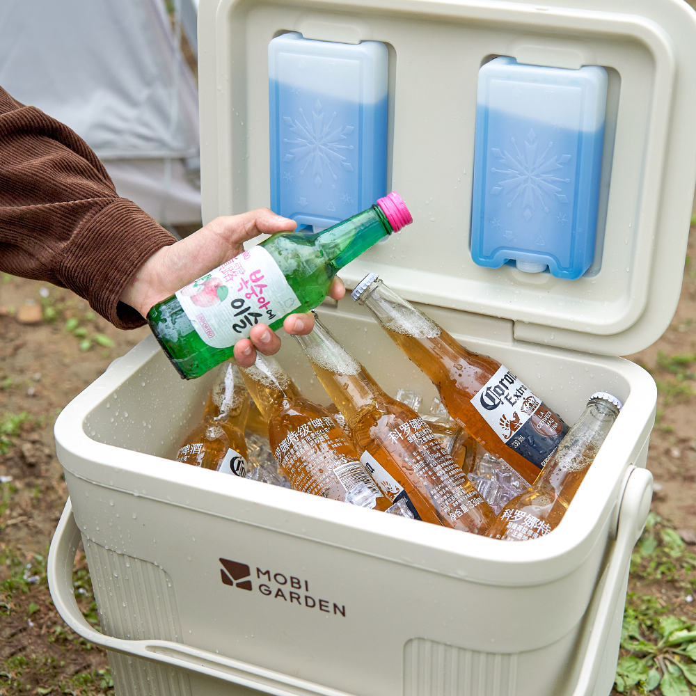 Mobi Garden, réfrigérateur portable isotherme, boîte à glace de qualité alimentaire, boîte de rangement pour camping, voiture et pique-nique, 22 L, isolation longue durée, grande capacité de stockage