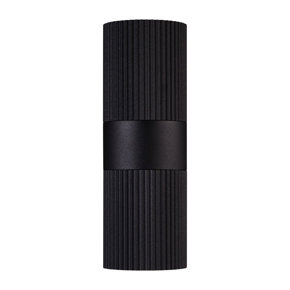 Applique murale KYKLOP ripple - GU10 - aluminium noir IP54 - Nordlux, Extérieur