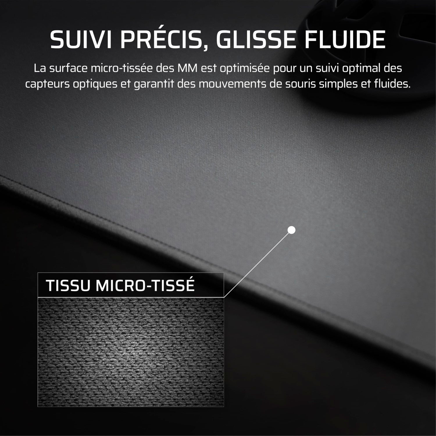 Corsair MM Tapis de Souris Gaming Tissu 122x59 cm Surface Lisse - gris