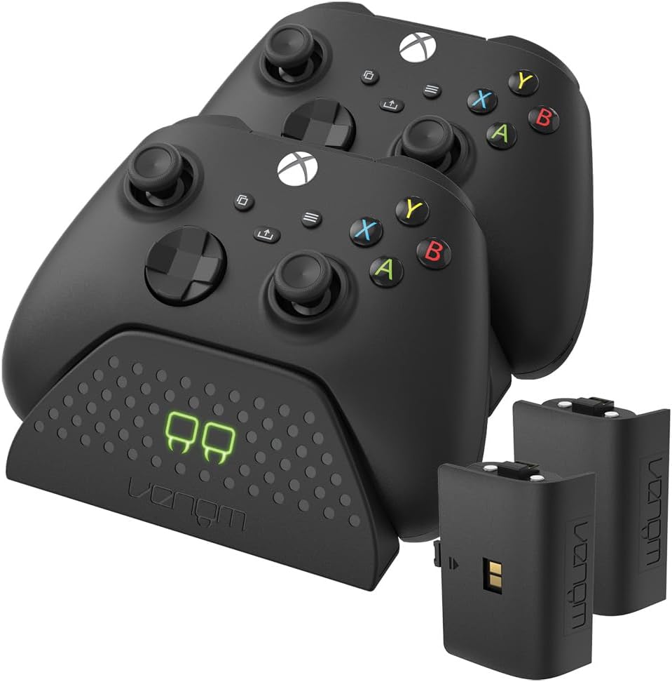 Venom Double station de chargement avec 2 batteries rechargeables - Noir - Xbox Series/Xbox One