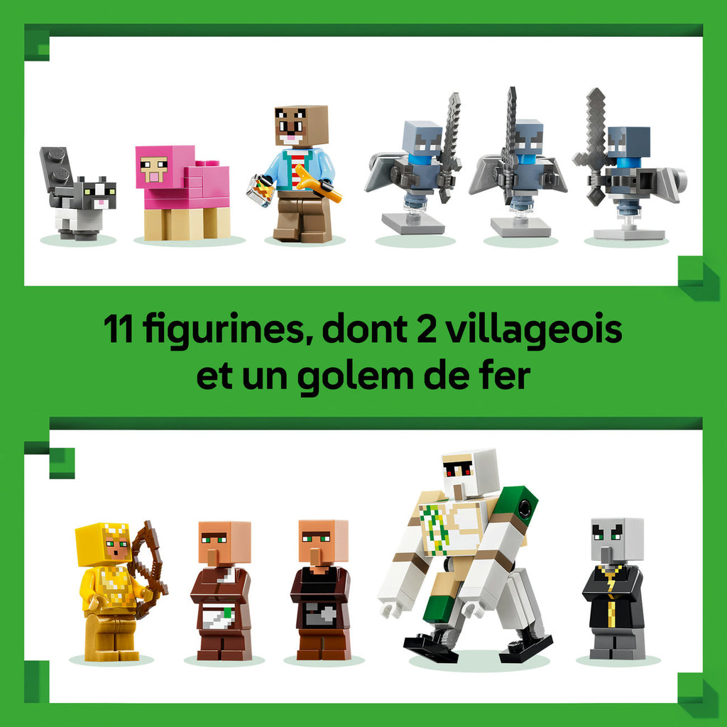 LEGO Minecraft 21596 L'Évocateur à l'attaque du village