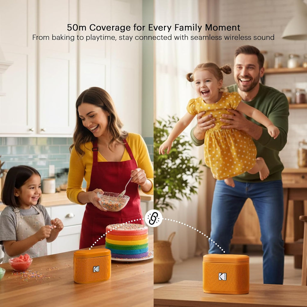 Kodak Soundbrix lot de 2 enceintes Bluetooth orange