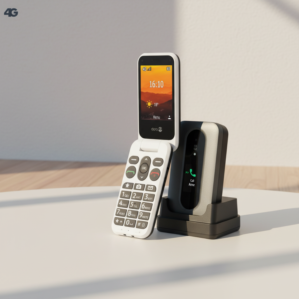 Doro Leva L30 Téléphone à clapet 4G pour seniors