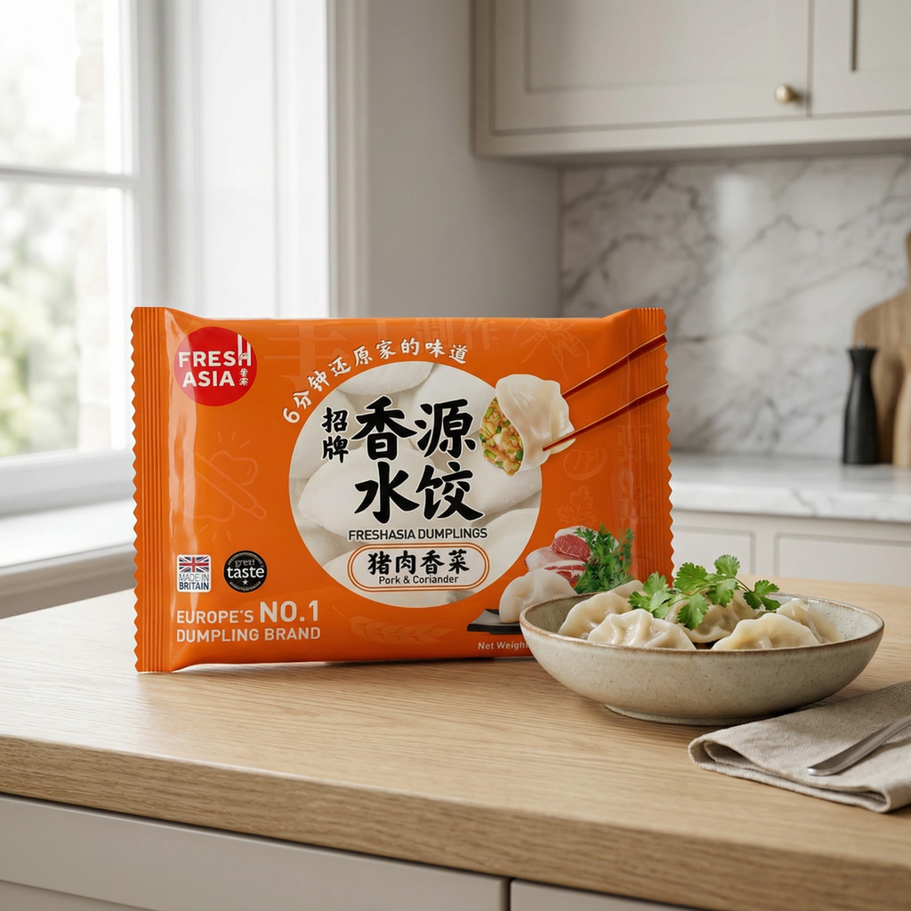 FRESHASIA Raviolis chinois au porc et à la coriandre - 400 g